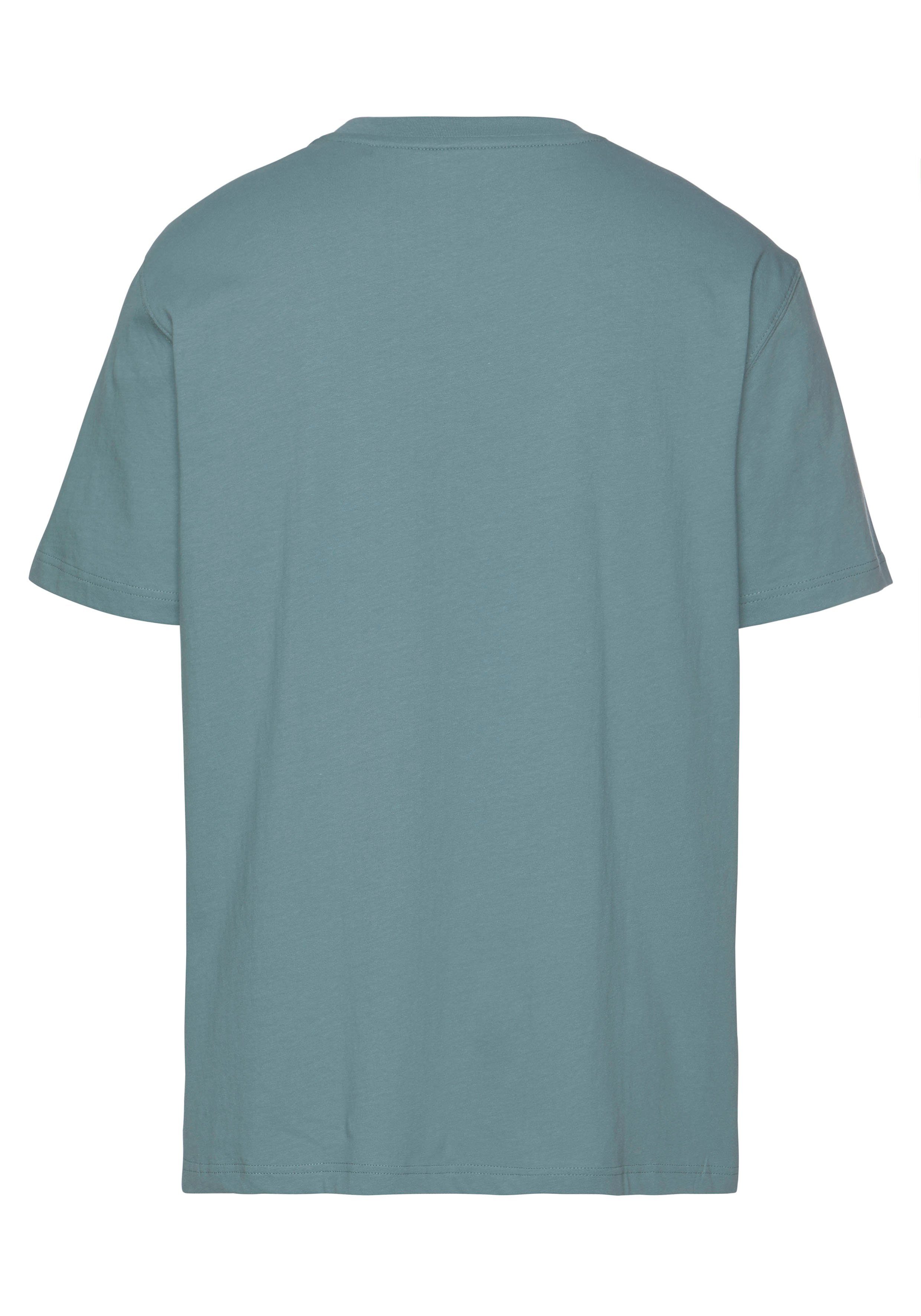 Print Man's mit blau-grau T-Shirt World