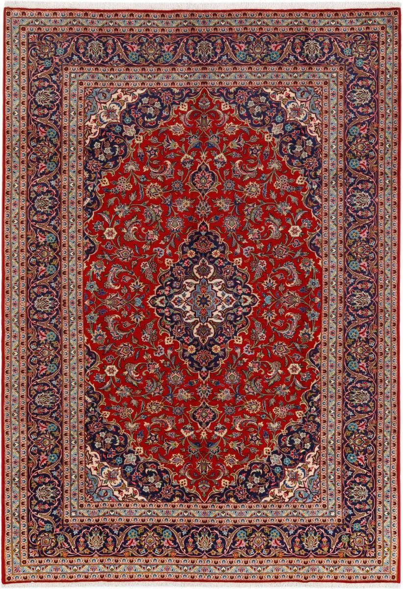 Orientteppich Keshan 249x358 Handgeknüpfter Orientteppich / Perserteppich, Nain Trading, rechteckig, Höhe: 12 mm