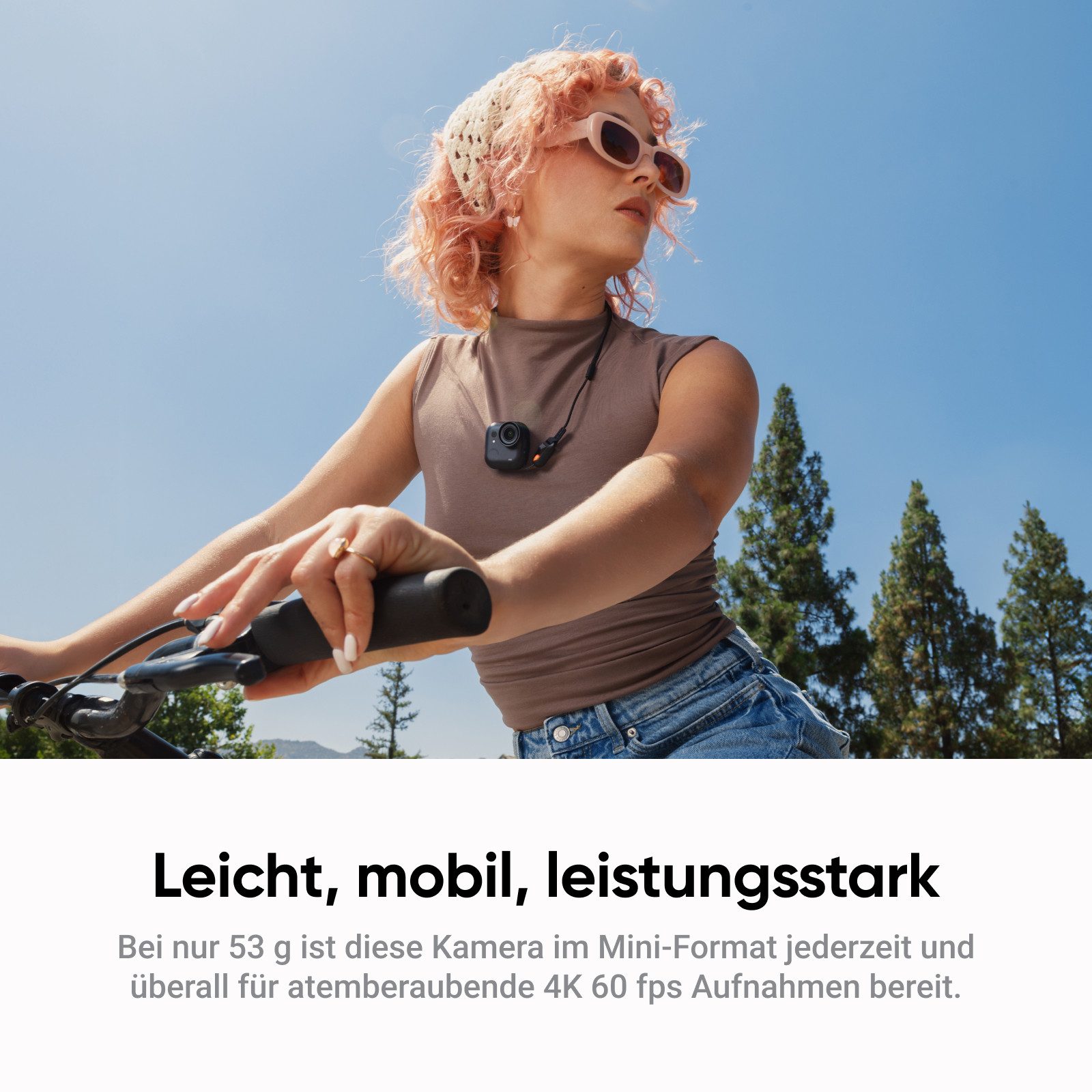 Insta360 Insta360 GO Ultra - freihändige 4K Mini-Cam Action Cam (4K Ultra HD, WLAN (Wi-Fi), Bluetooth) schwarz