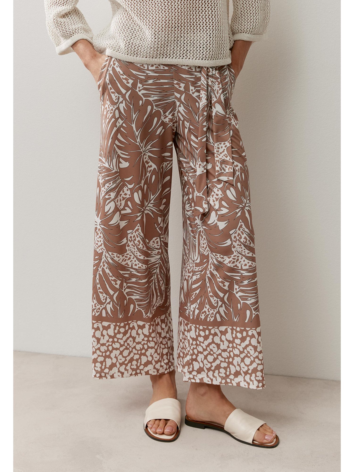 MORE&MORE Stoffhose unkomplizierte, weite, verkürzte Schluphose