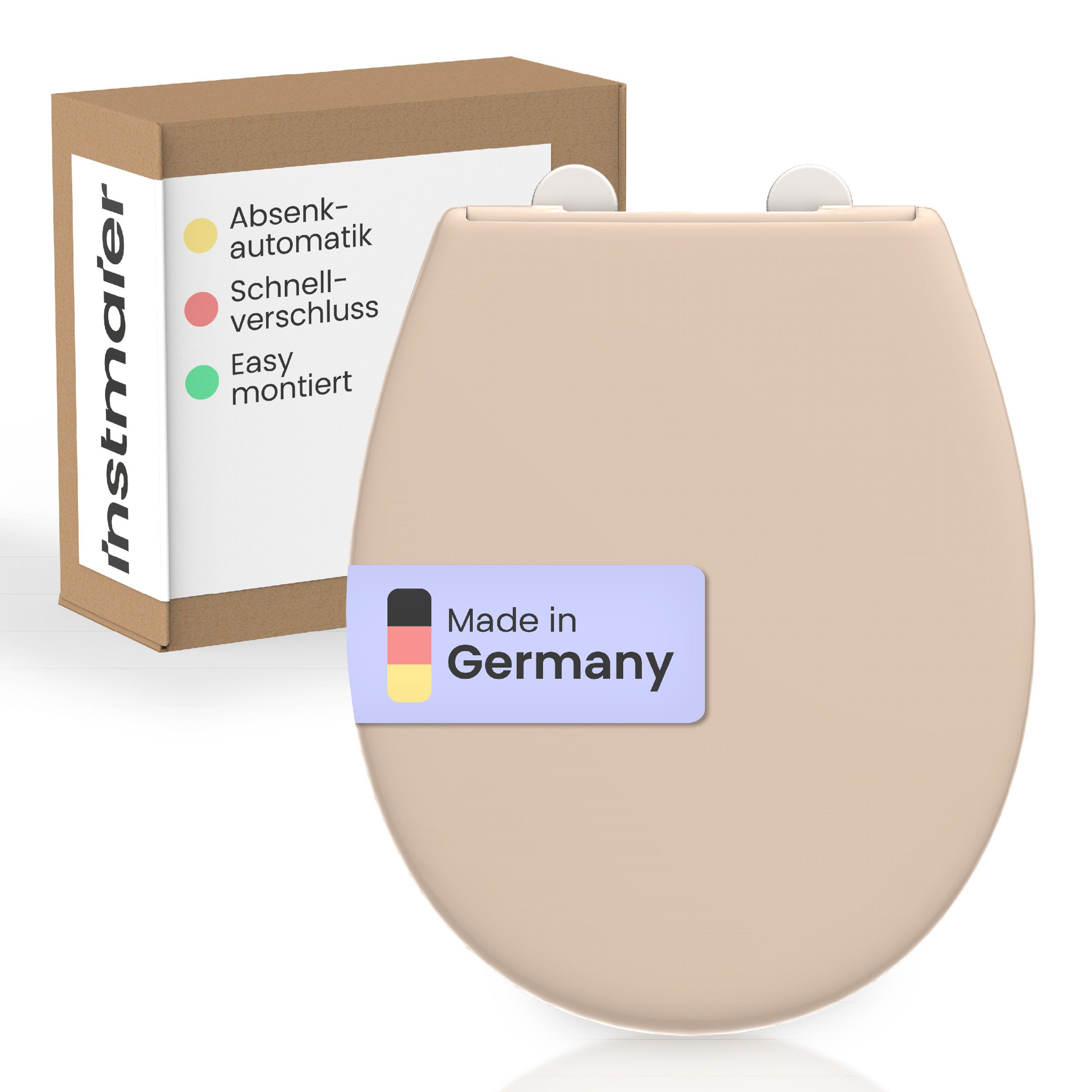 instmaier WC-Sitz Alma, Made in Germany, bakterienabweisendes Duroplast, bis 250kg
