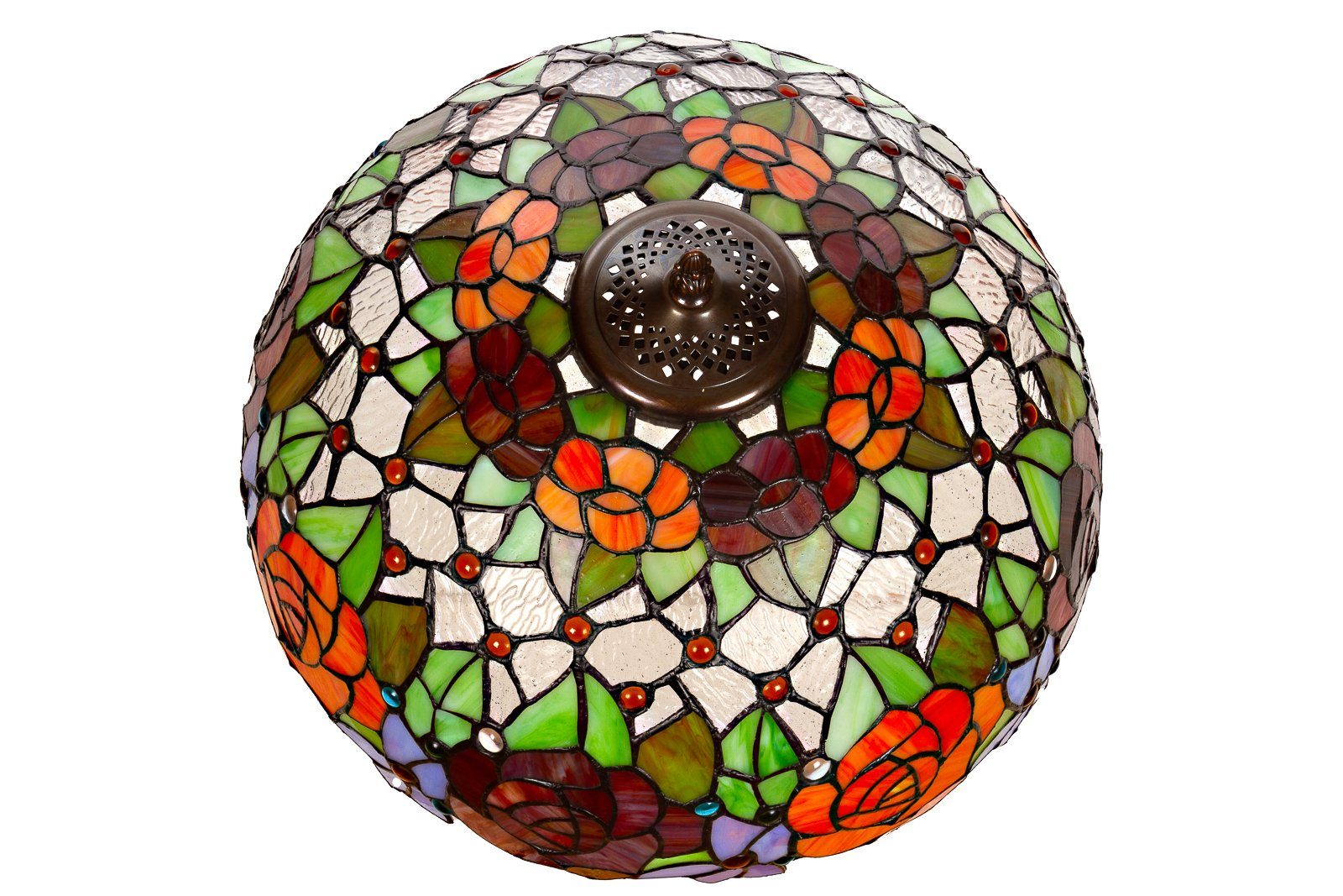 BIRENDY Stehlampe Lampe im Tiffany-Stil 16 Zoll Libelle Tiere Rose Tischlampe