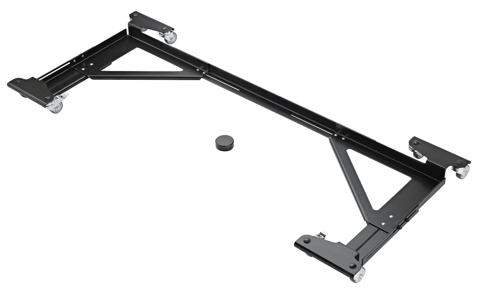 K&M Digitalpiano 18804 Rollschlitten für Digitalpianos, hebt das Digitalpiano nur um ca. 25 mm an