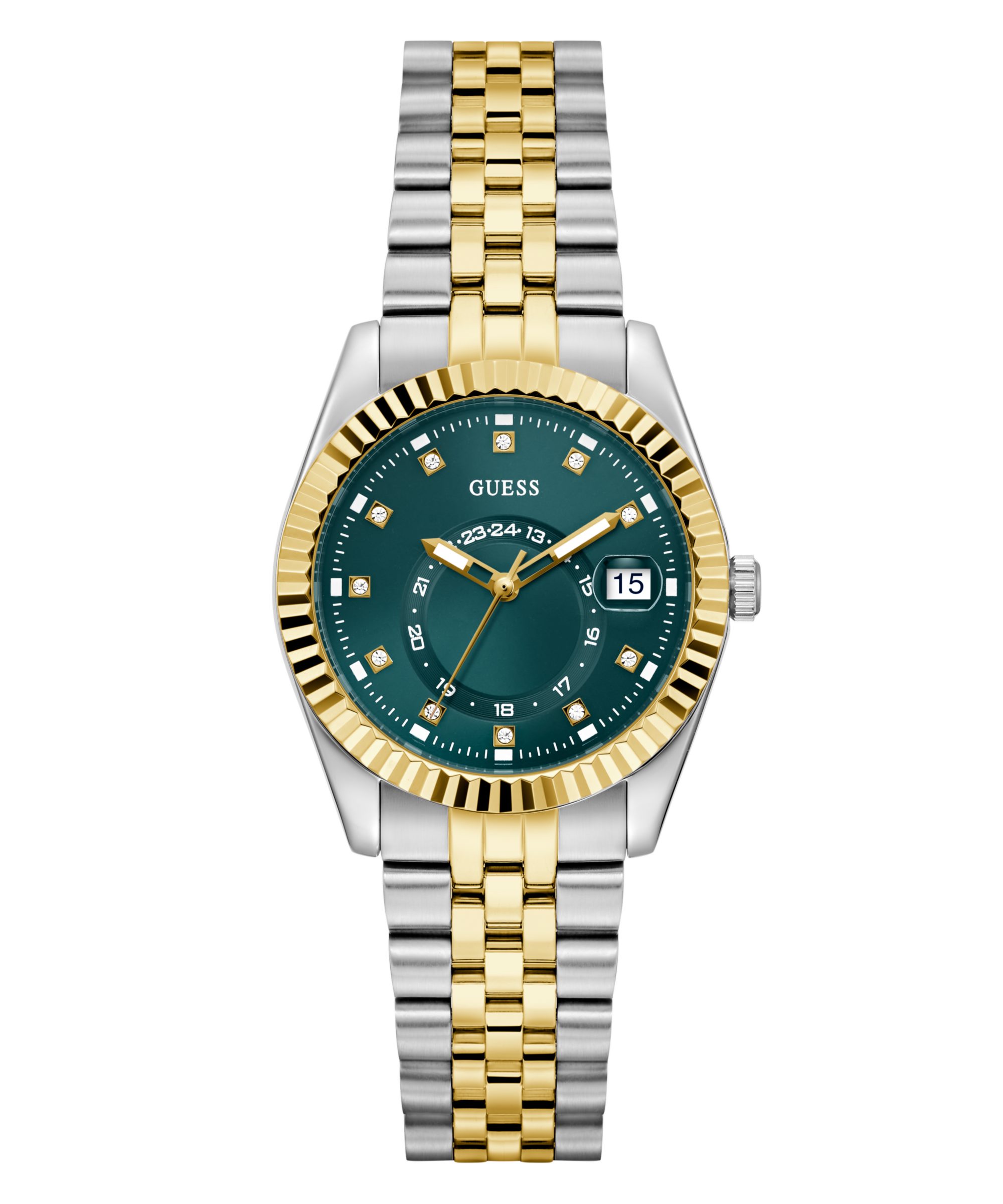 Guess Quarzuhr JADA GW0936L3, Armbanduhr, Damenuhr, Edelstahlarmband, Datum