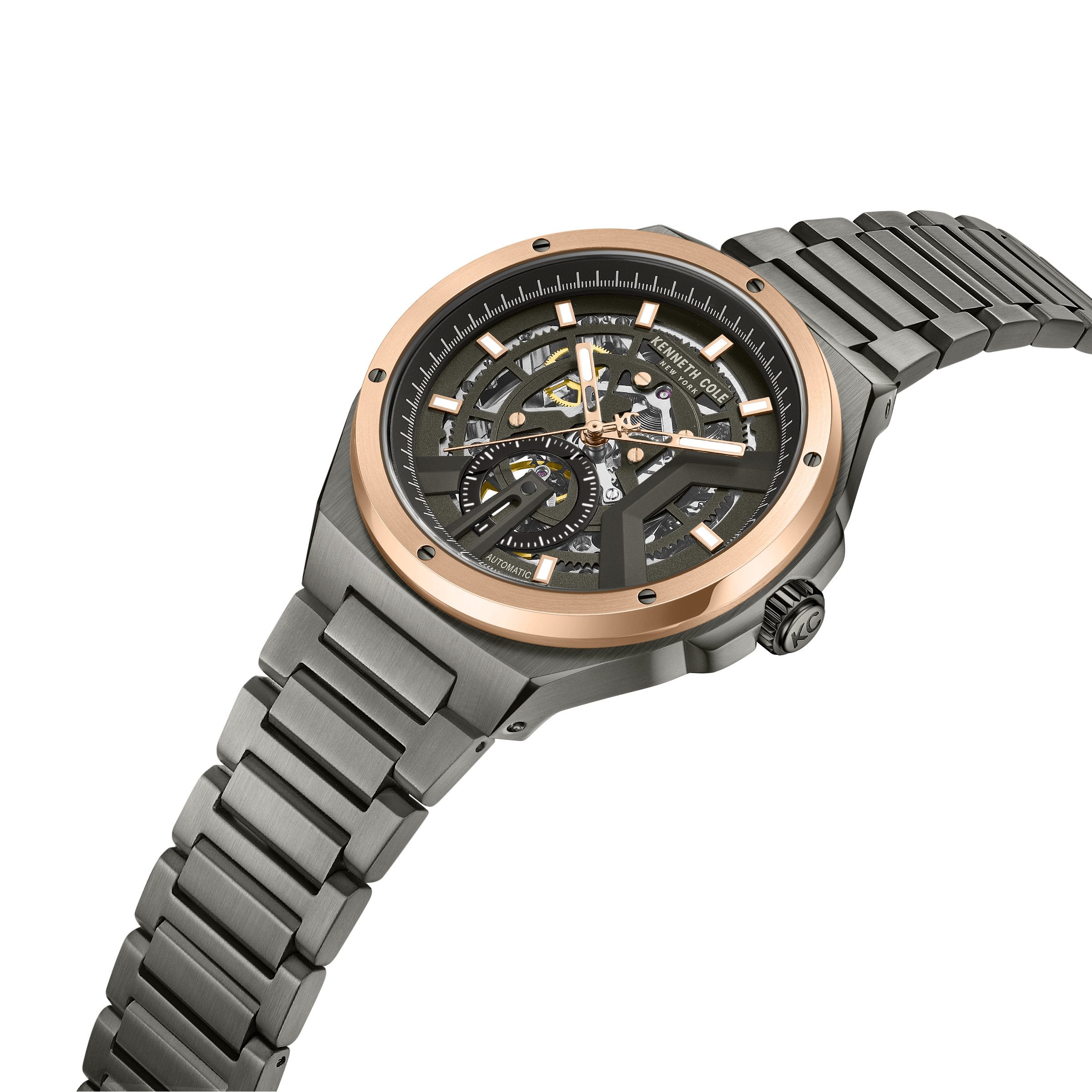 Kenneth Cole Automatikuhr Automatikuhr Herrenuhr 43,5 mm Automatik Herren