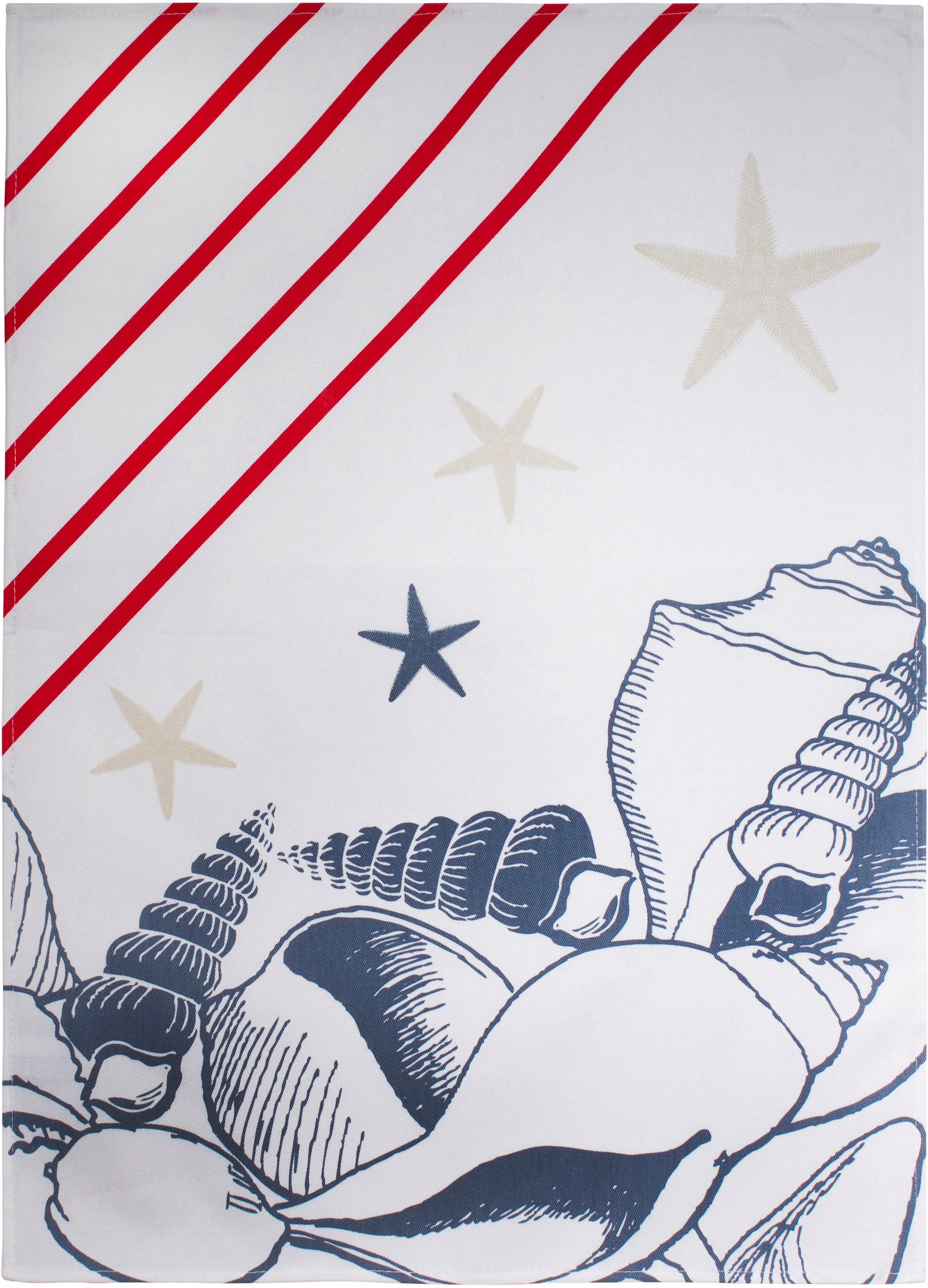 stuco Geschirrtuch Nautica, (Set, 3-tlg)