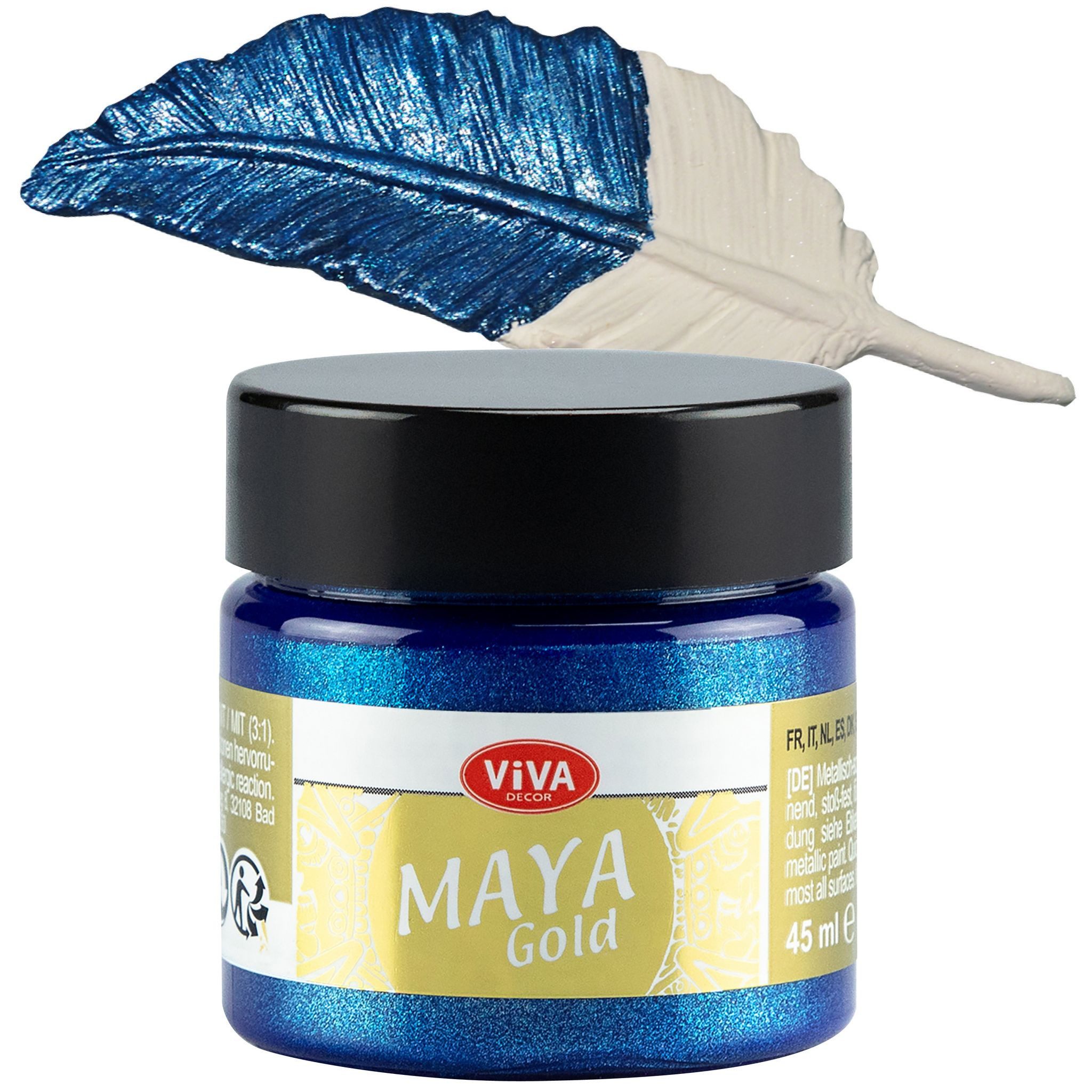 Acrylfarbe ViVA DECOR Maya Gold 45ml - Blau