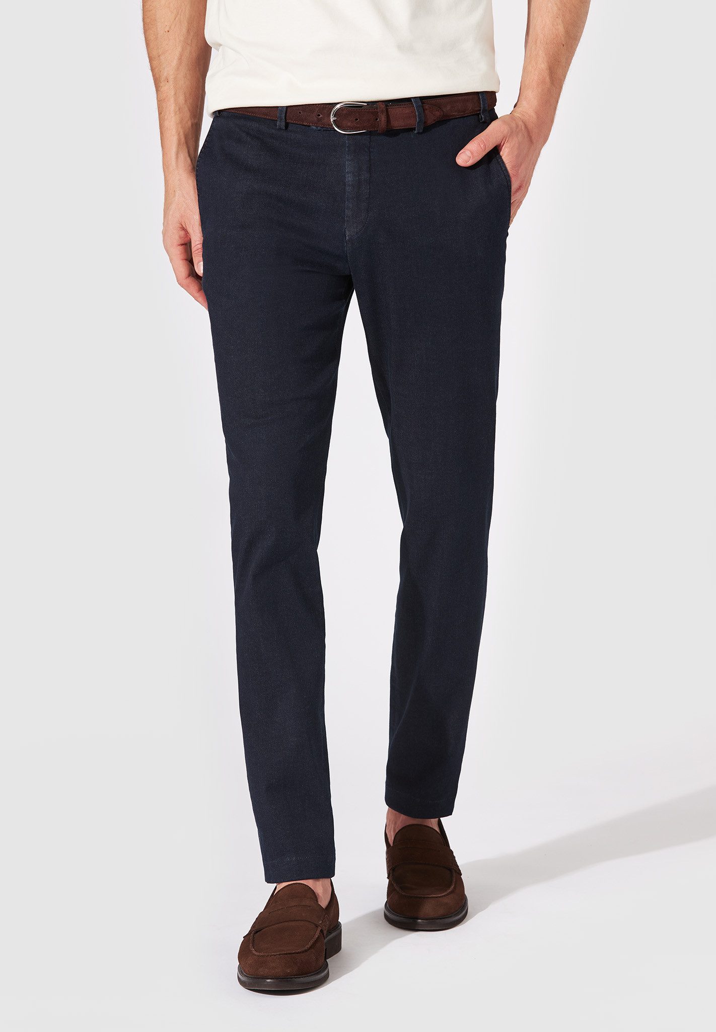 Hiltl 5-Pocket-Jeans Tarent - Smart Denim, Slim-Fit, Denim-dunkelblau-52