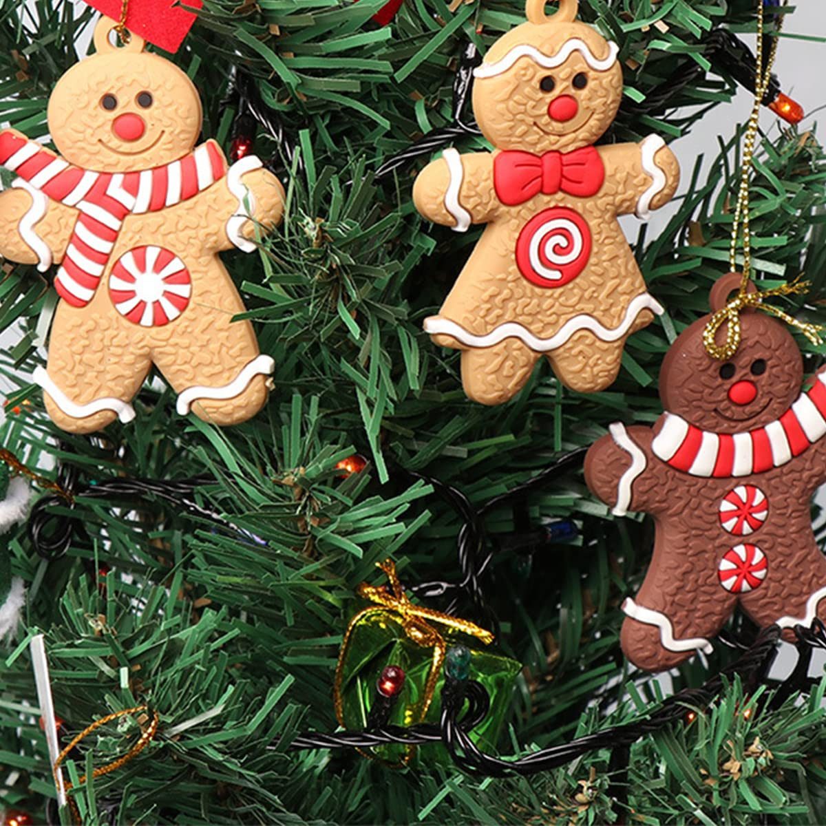 FOUORTUNATE-BEE Christbaumschmuck Lebkuchen, 12 Stück Weihnachts Ornamentes günstig online kaufen
