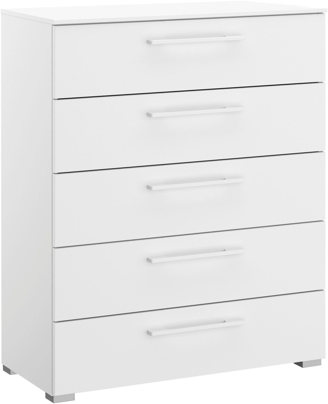 rauch Schubkastenkommode Kommode Sideboard Wäscheschrank Schrank SKAT PURE (inkl. SOFT-CLOSE-FUNKTION), mit 5 Schubladen in puristischem Design MADE IN GERMANY