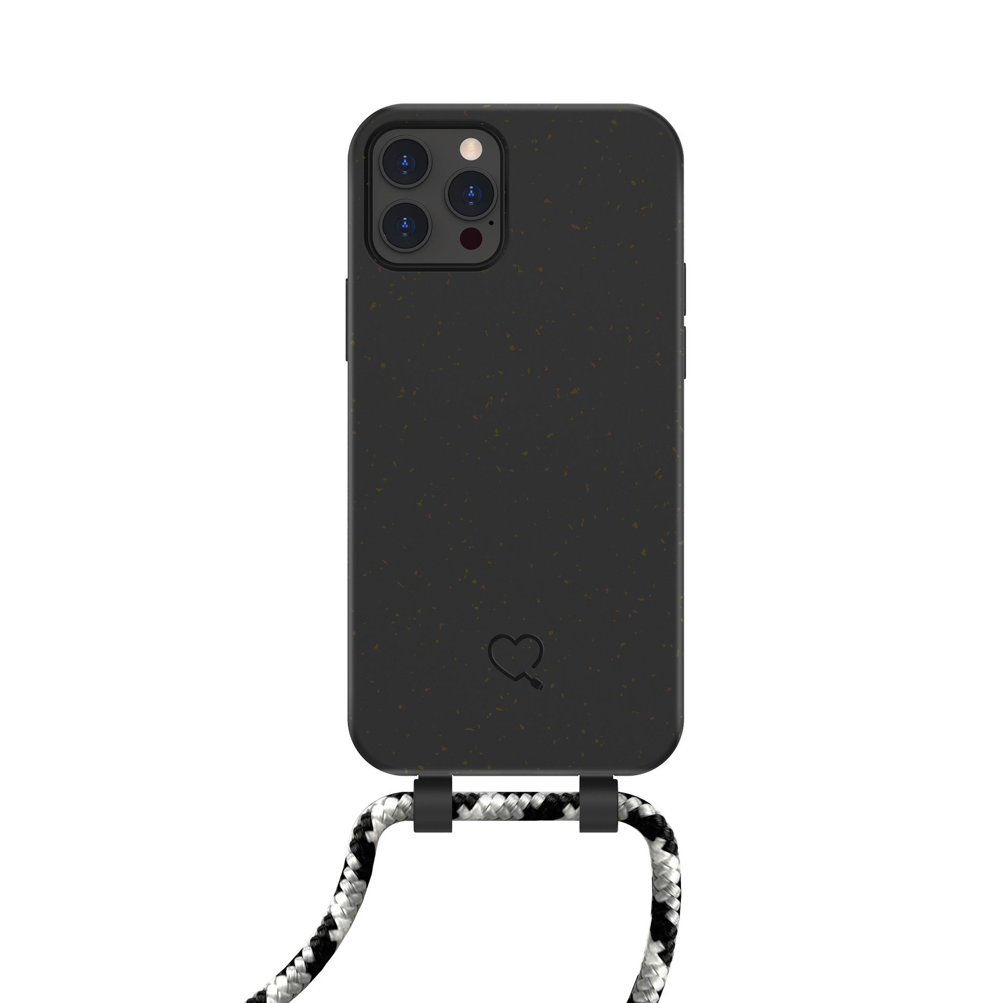 Lotta Power SoftCase Bio Handy-Kette iPhone 12/12 Pro Black Smartphone-Tragegurt