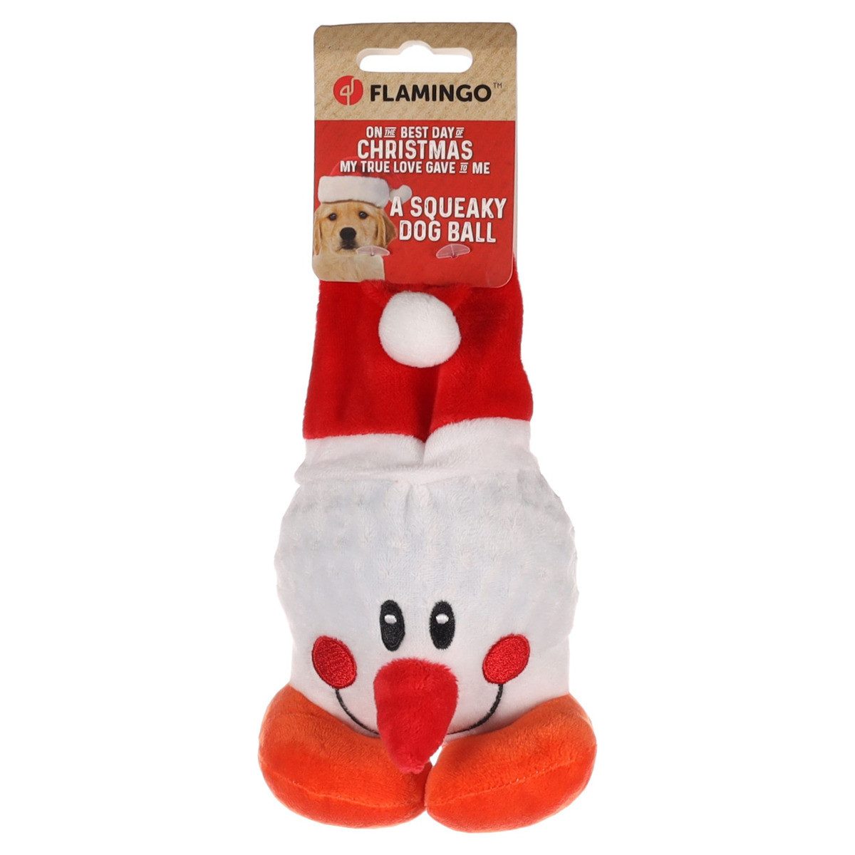 Flamingo Tierkuscheltier Hundespielzeug Lady Schneemann weiß günstig online kaufen