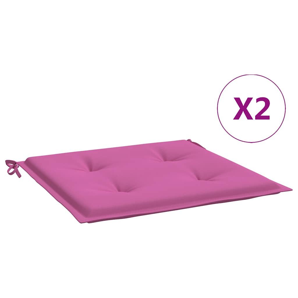 vidaXL Sitzauflage Gartenstuhl-Kissen 2 Stk. Rosa günstig online kaufen