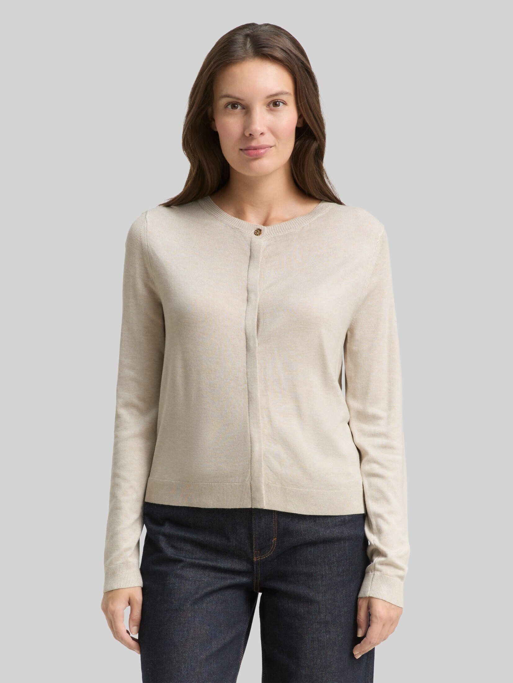 TOM TAILOR Cardigan Pullover & Strickjacken Cardigan mit verdeckter Knopfleiste