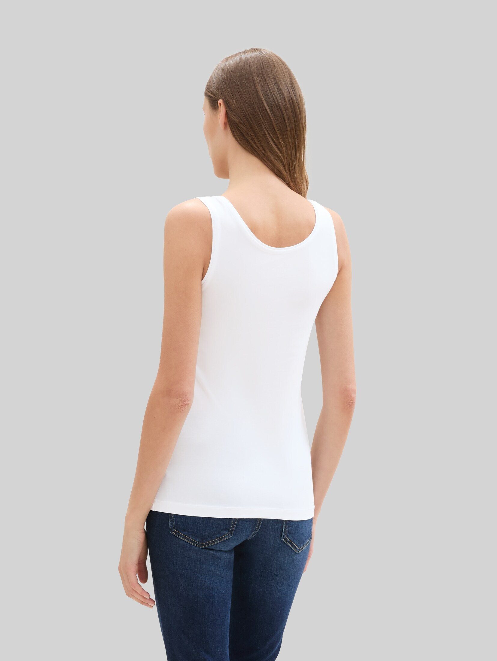 TOM TAILOR Trägertop T-Shirt (im 2er Pack) Basic Top im 2er-Pack