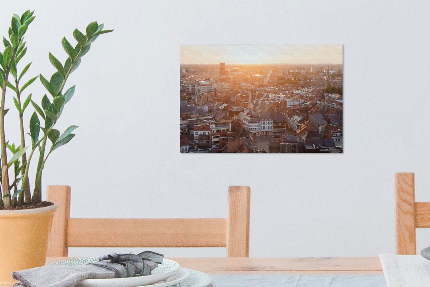 Belgien, (1 cm Leinwandbild Wandbild 30x20 OneMillionCanvasses® St), in Wanddeko, Aufhängefertig, Leinwandbilder, Hasselt