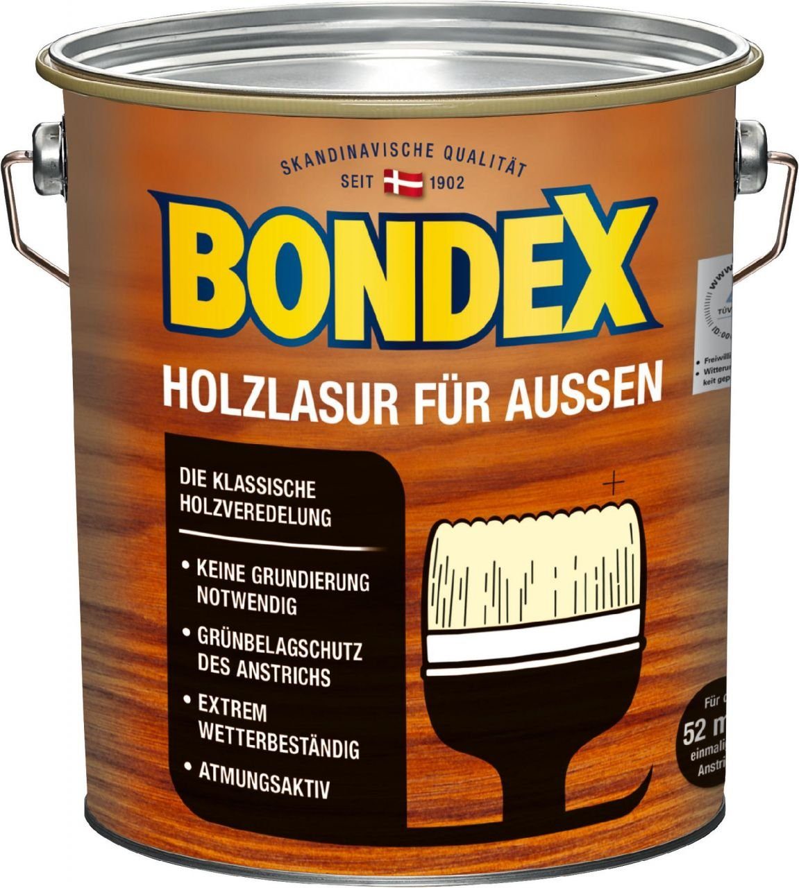 Bondex Lasur Bondex Holzlasur für Außen 4 L nussbaum