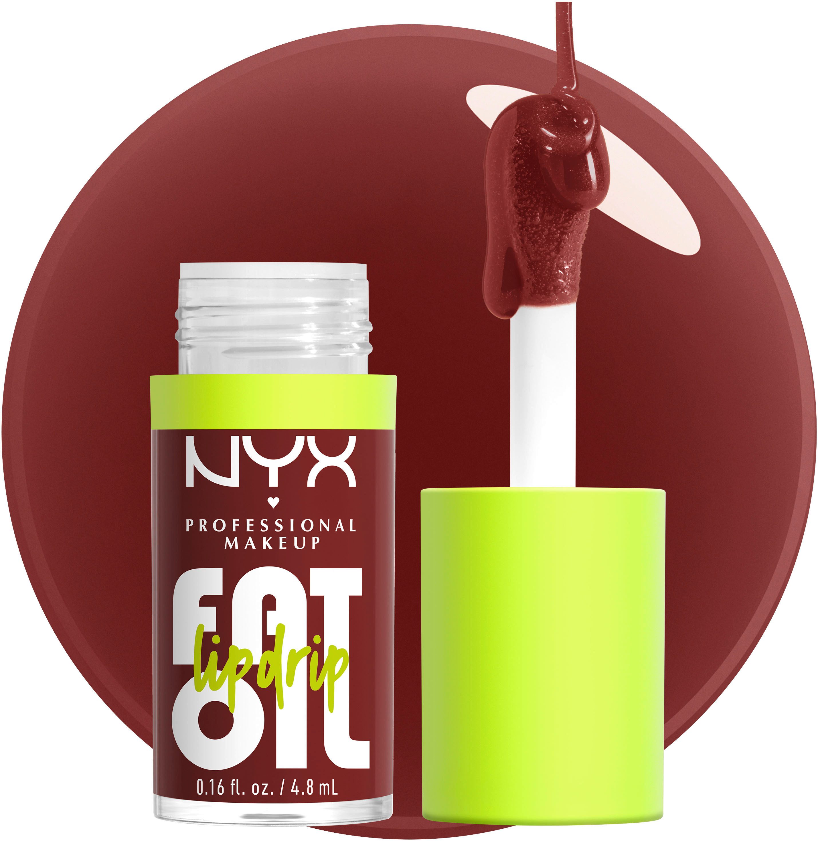 NYX PROFESSIONAL MAKEUP Lipgloss FAT OIL LIP DRIP, mit intensiv-schimmerndem Finish, individuell aufbaubare Farbe