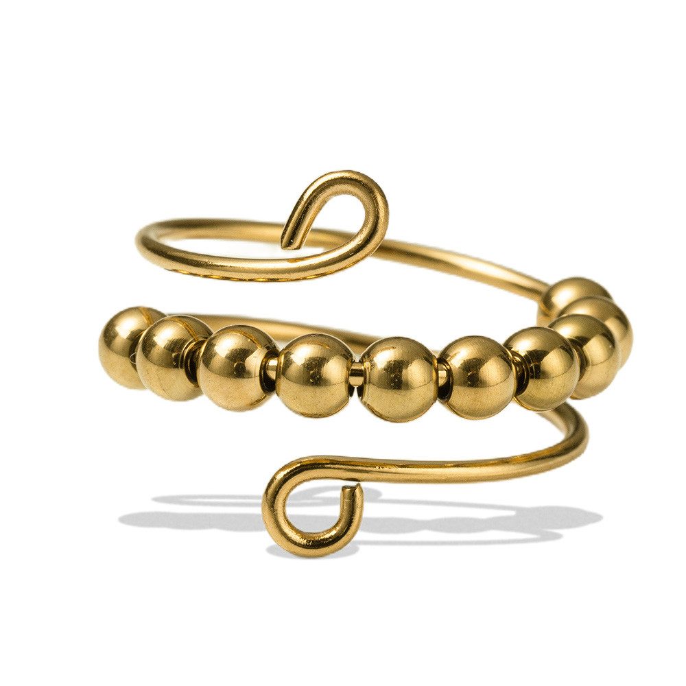 Firetti Fingerring Schmuck Geschenk Edelstahl Ring Anti-Stress Meditationsring, Made in Germany