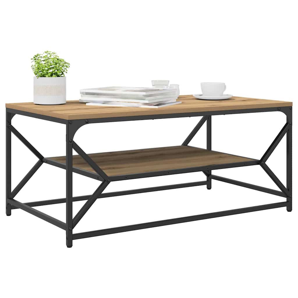vidaXL Couchtisch Couchtisch Eiche handwerklich 90 günstig online kaufen