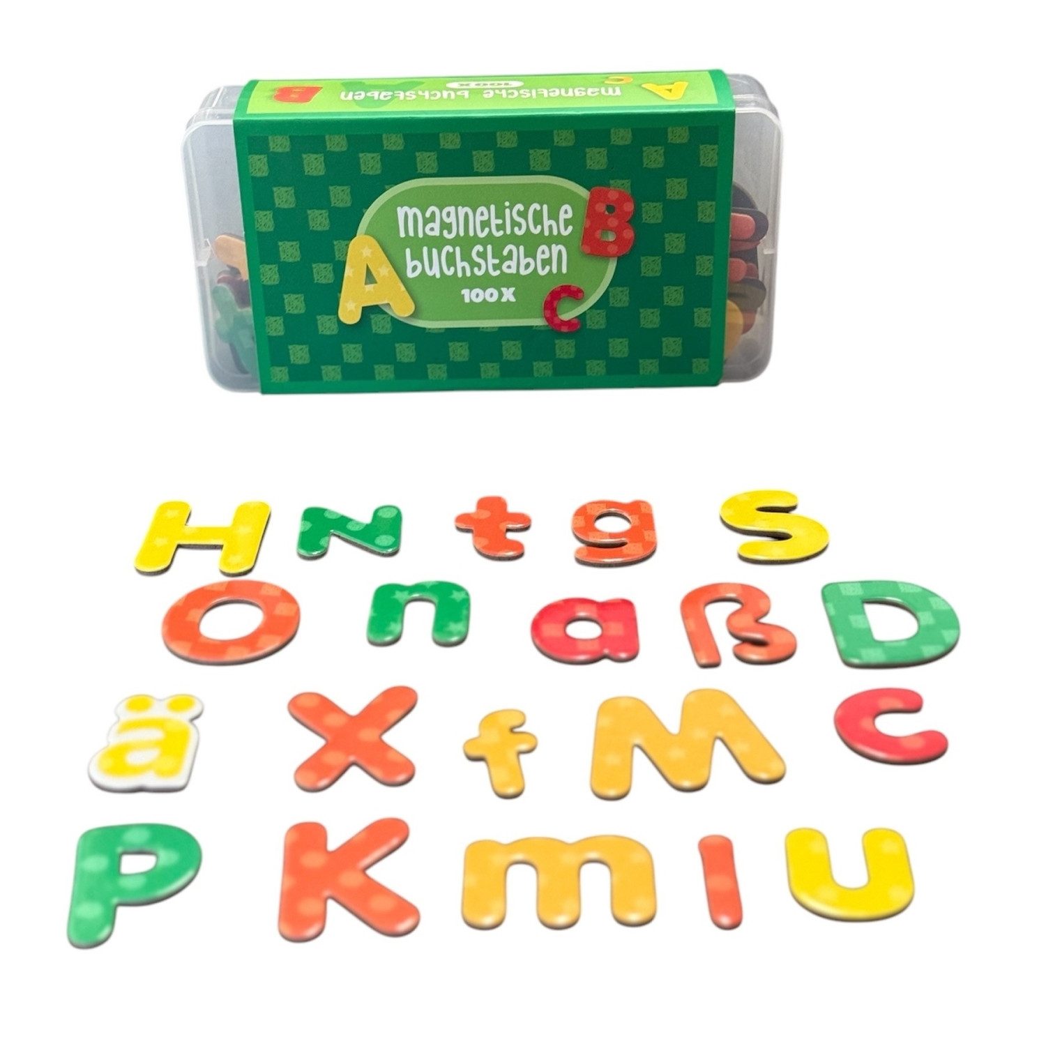 ABC-Dickie-Simba Magnettafel ABC 100tlg. Magnetische Buchstaben BOX Magnetbuchstaben Schul-Spielzeu