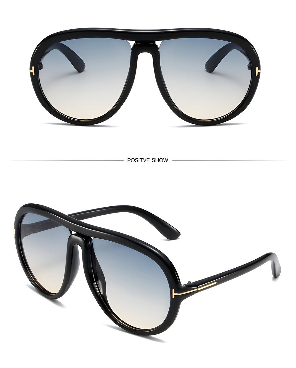 PACIEA Sonnenbrille Damen Herren Oversized UV Schutz Fahrer Sport Outdoor