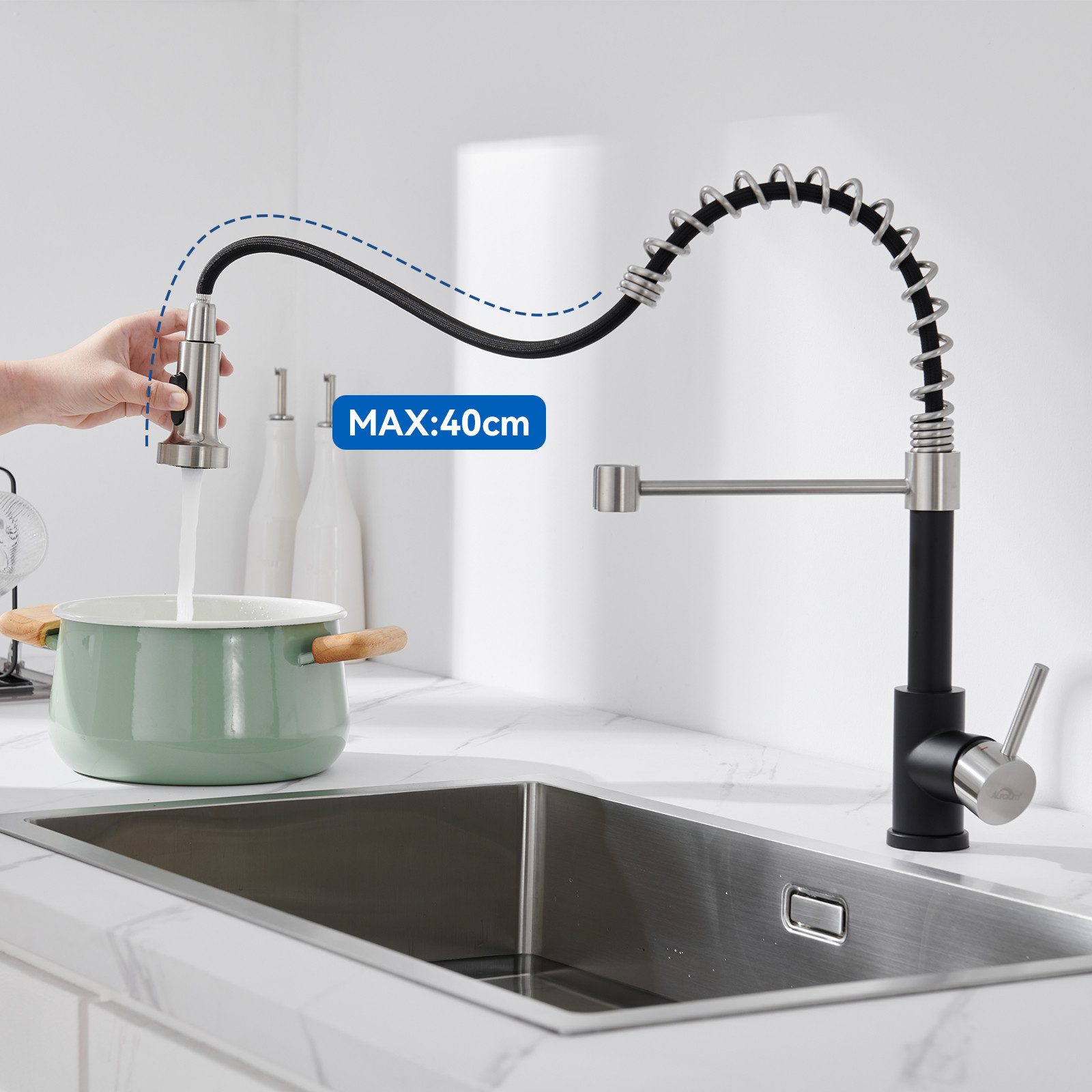 Auralum Max Spültischarmatur 360° Schwenkbar Küchenarmatur günstig online kaufen