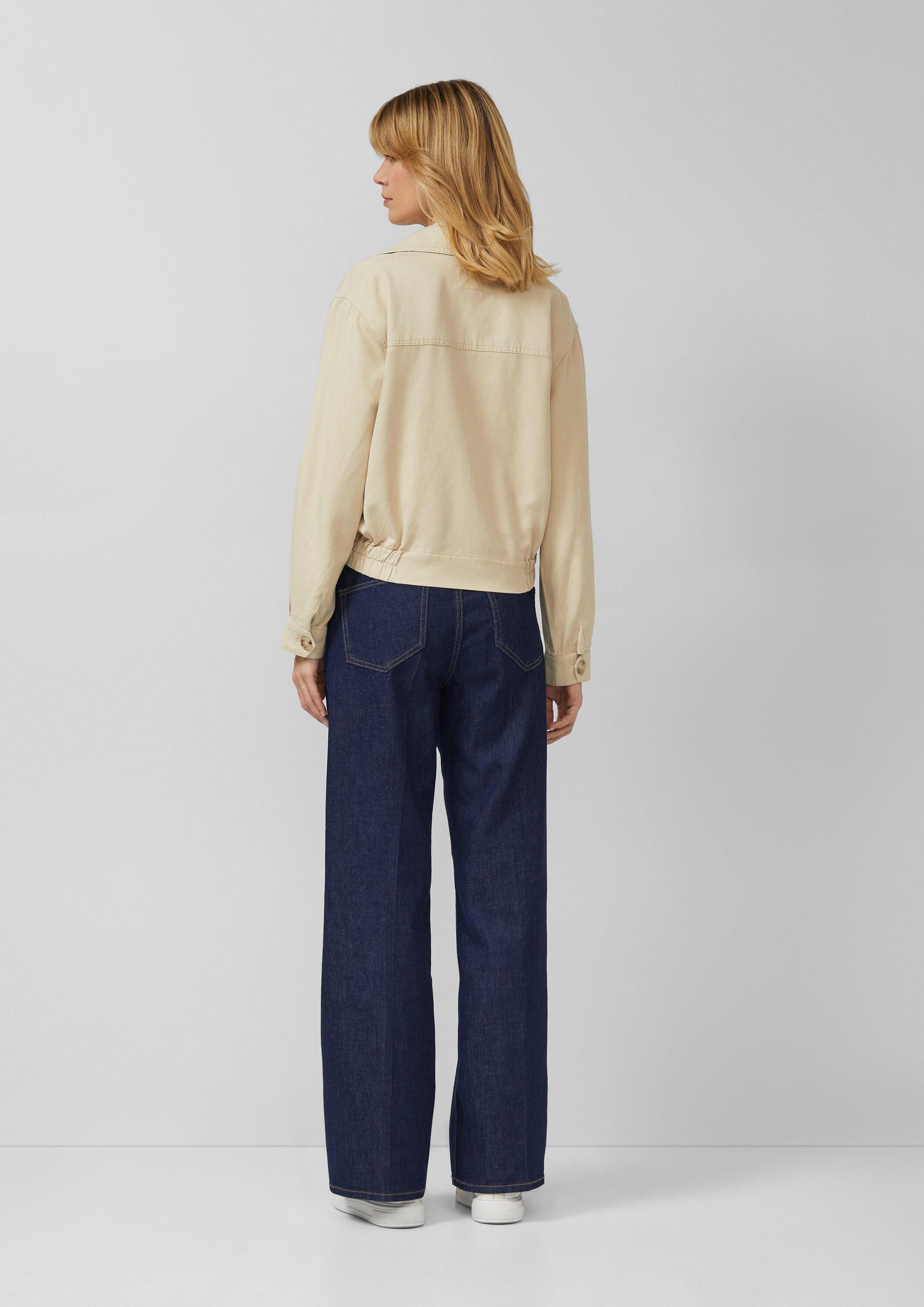s.Oliver Funktionsjacke Indoor-Jacke Cabanjacke aus Twill im Relaxed Fit