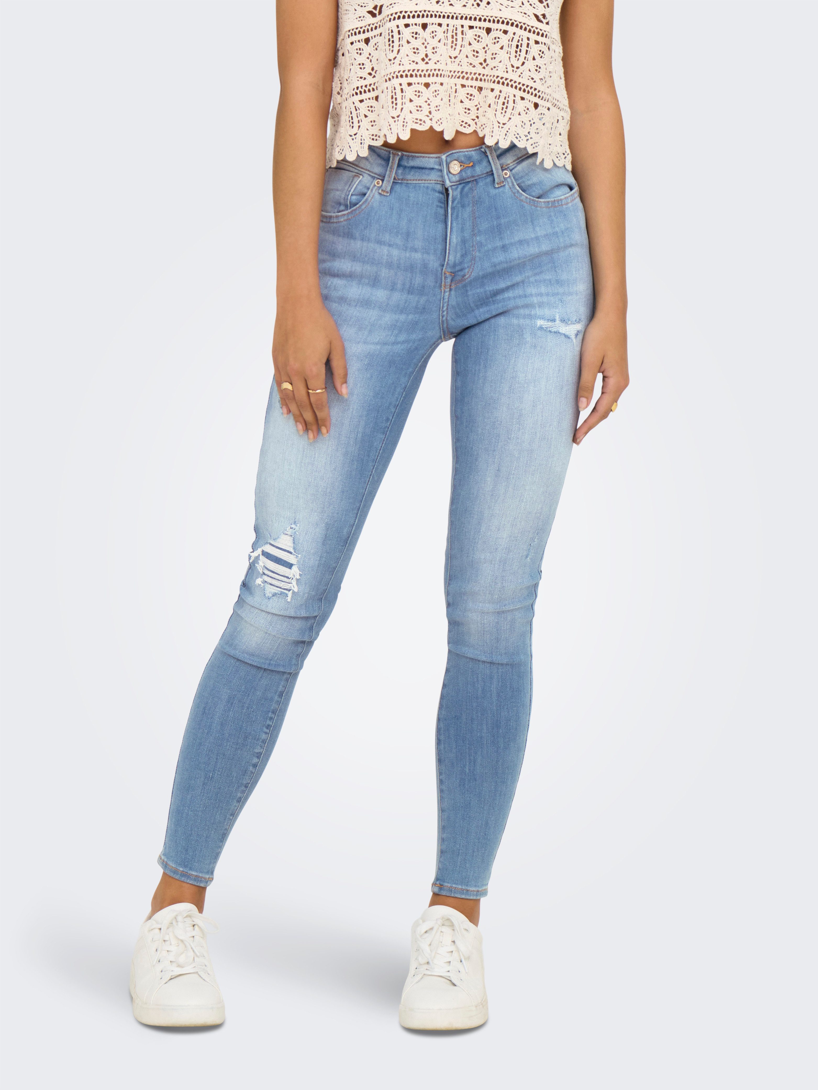 ONLY Skinny-fit-Jeans ONLPOWER – Push-up-Jeans mit mittlerer Leibhöhe modis günstig online kaufen