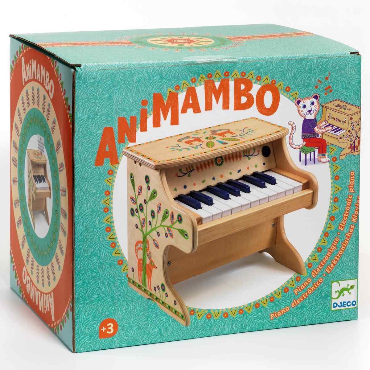 DJECO Klavier Kinderklavier mit 18 Tasten aus Holz DJ06006