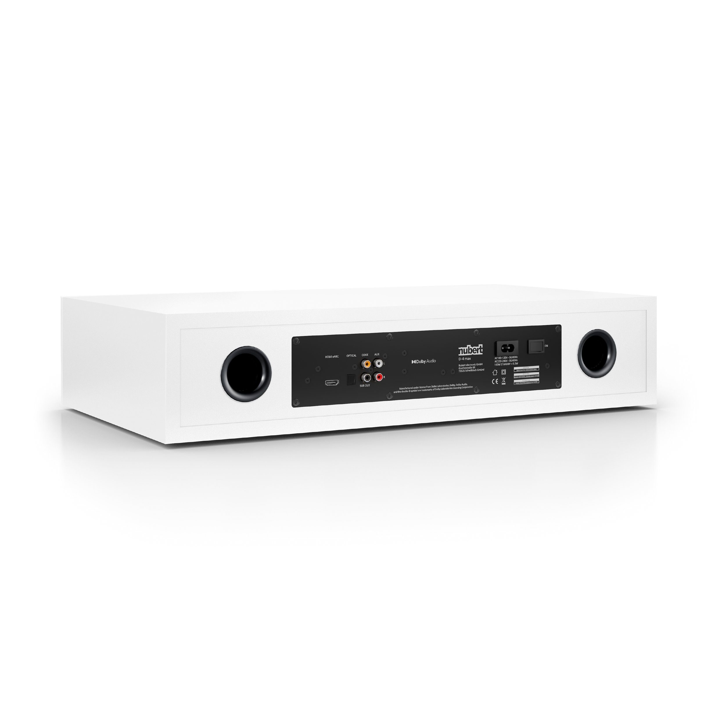 Nubert nuBoxx AS-225 max Soundbar (100 W, Aktive Soundbar, 2-Wege, 100 W Dauerleistung, Voice)