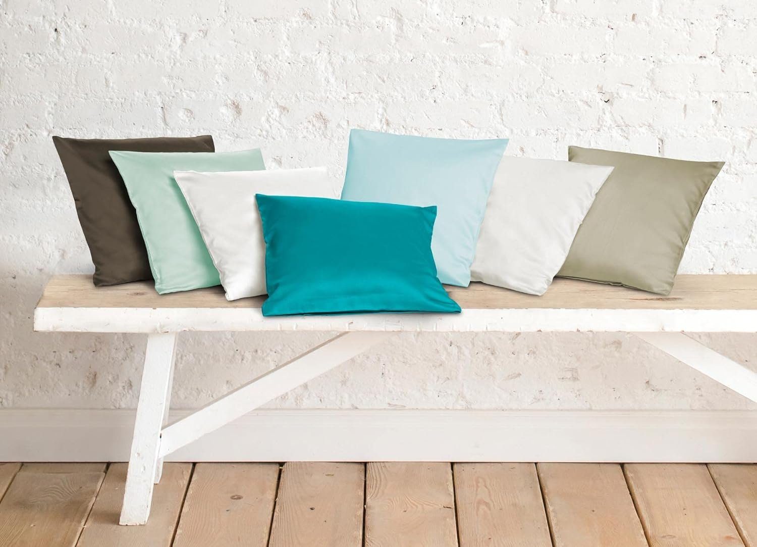 sleepling Kissenhülle Satin Kissenbezug, feinster Mako-Satin, viele Farben und Größen, Qualität Made in EU – Bild 5 von 5