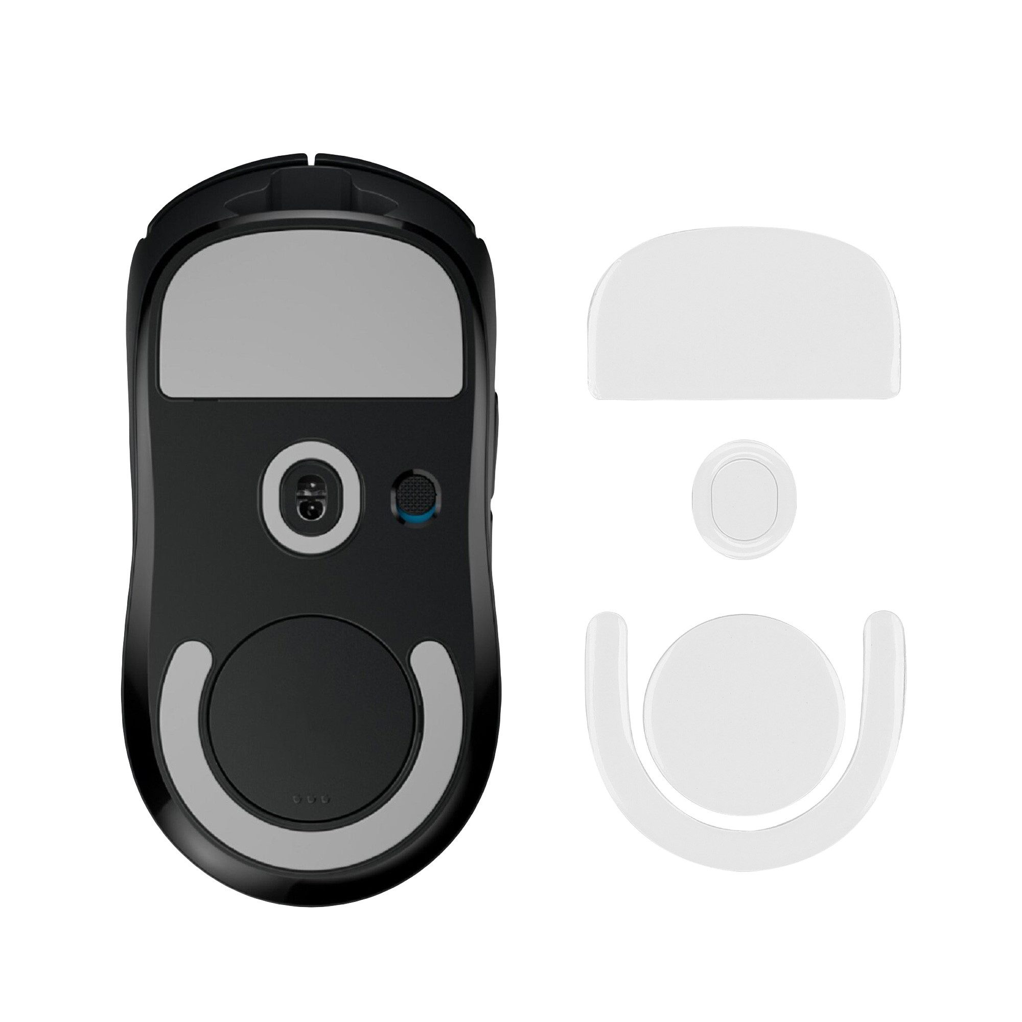 kwmobile Schutz-Set Mouse Feet Sticker für Logitech G PRO X Superlight 2 / Superlight 2 SE, Ersatz Glider Mausfüße passgenau - Glides in Weiß