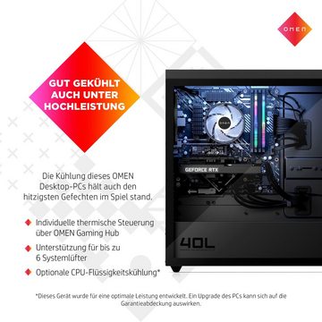 HP OMEN GT21-1003ng Gaming-PC (Intel® Core i9 13900K, GeForce RTX™4070 Ti, 32 GB RAM, 2000 GB HDD, 1000 GB SSD, Wasserkühlung)