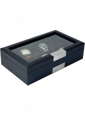 Rothenschild Uhrenbox Rothenschild Uhrenbox RS-3633-BL für 12 Uhren schwarz