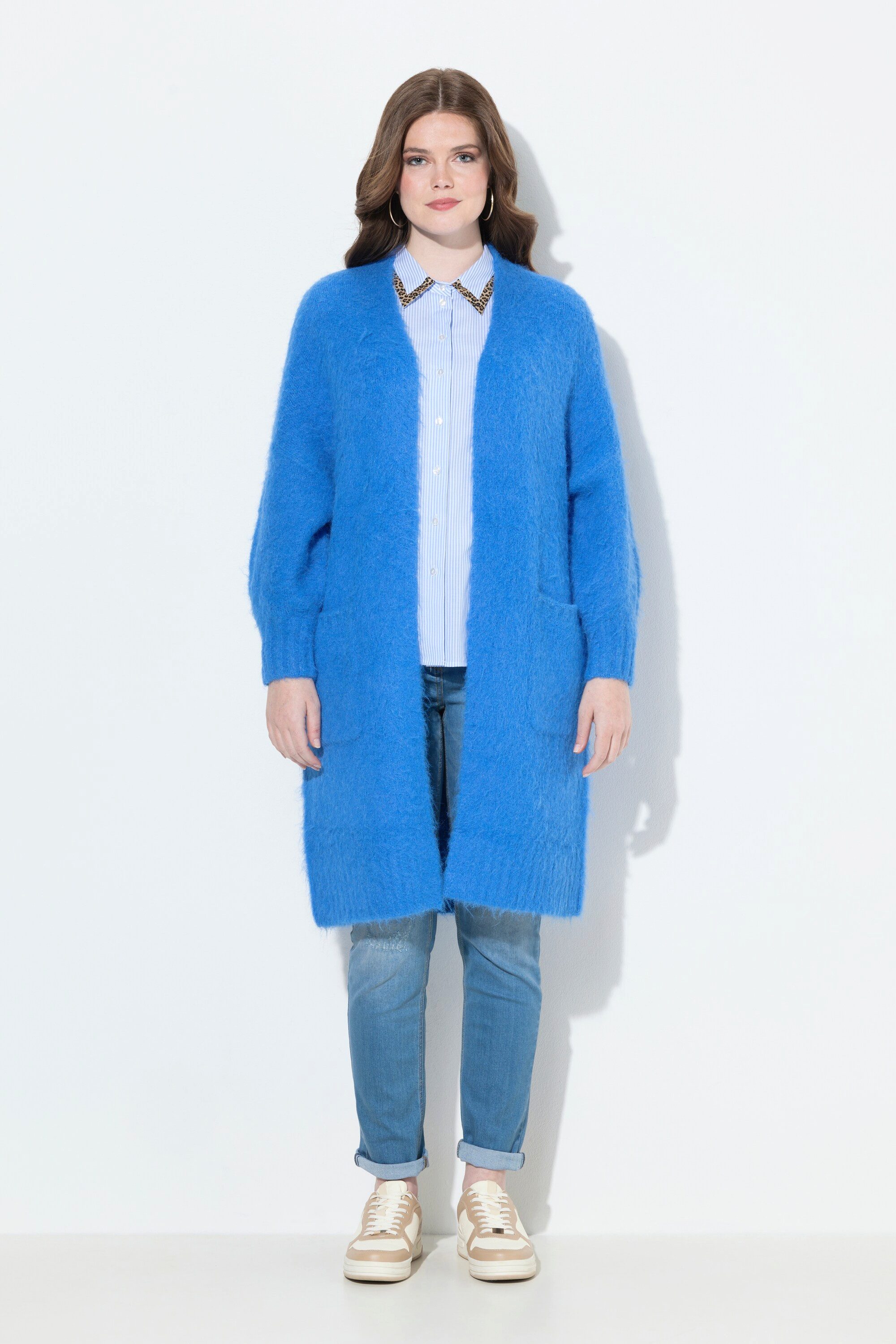 Ulla Popken Strickjacke Long-Strickjacke kuschelweich offene günstig online kaufen