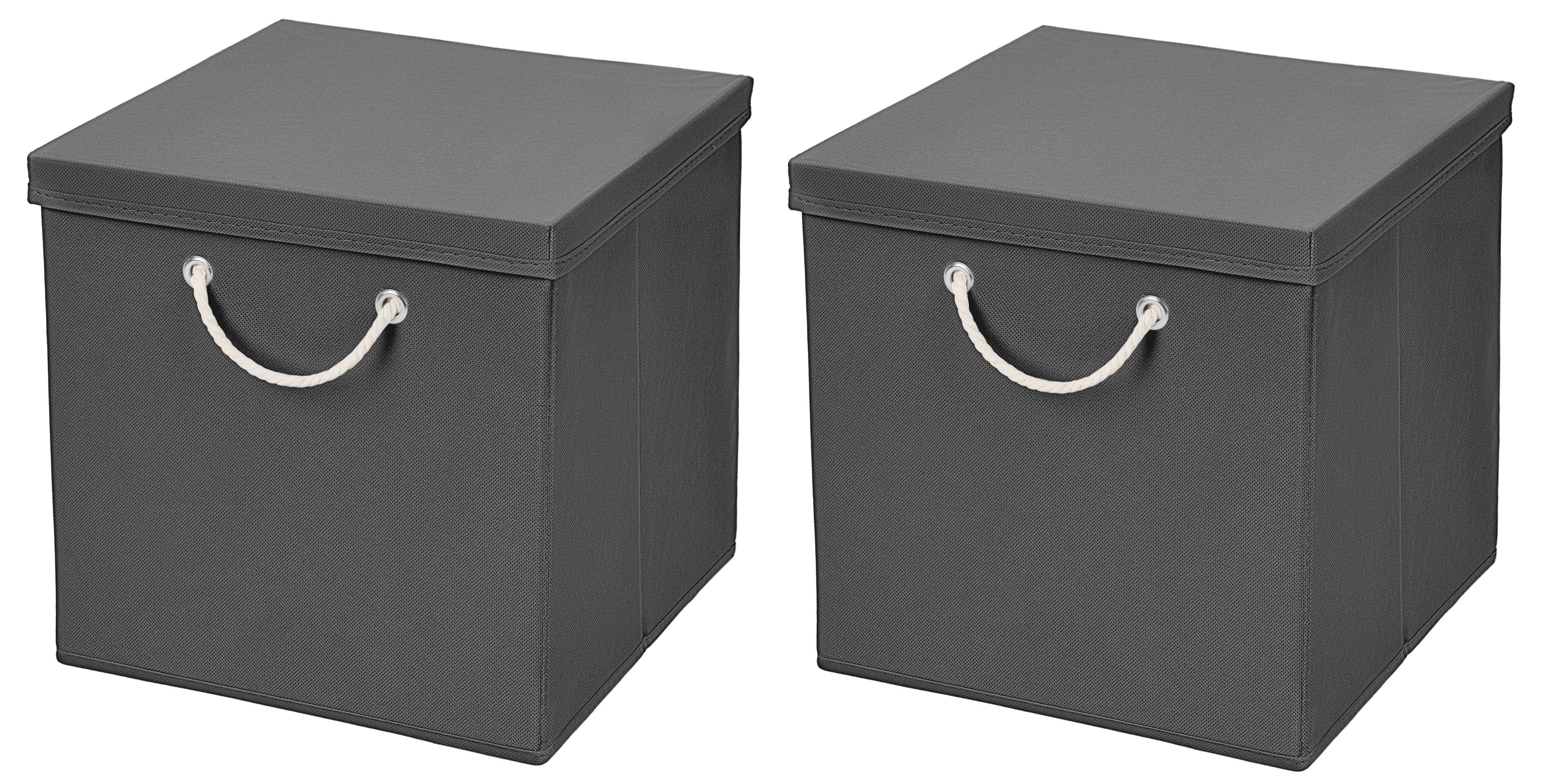 StickandShine Faltbox 2 Stück 30x30 cm perfekt für KALLAX – 19 trendige Farben zur Auswahl