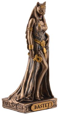 Vogler direct Gmbh Dekofigur Ägyptische Göttin Basthet, Miniatur by Veronese, bronzefarben/coloriert, Größe: L/B/H 4x3x9 cm
