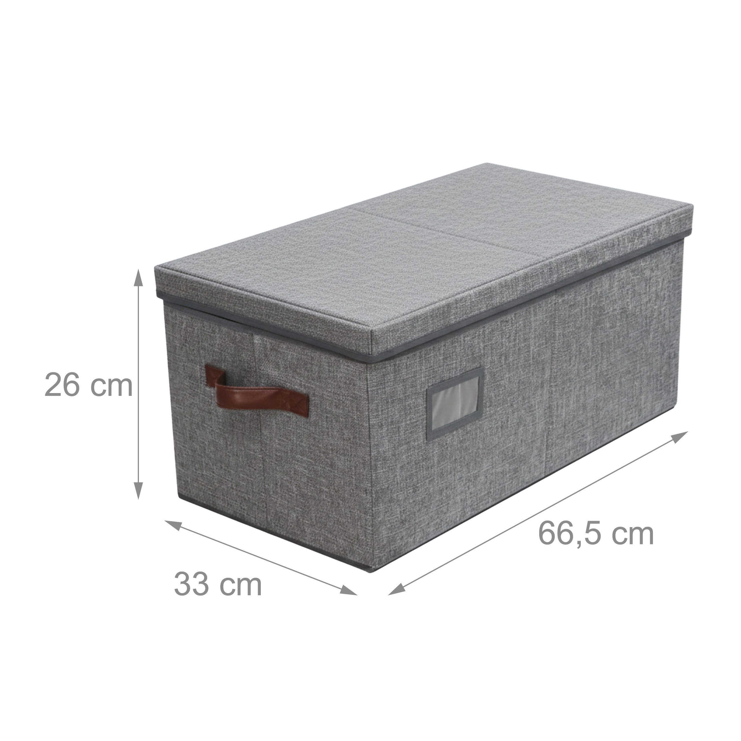 relaxdays Aufbewahrungsbox Weihnachtskugel Aufbewahrungsbox (1 St), grau – Bild 4 von 5