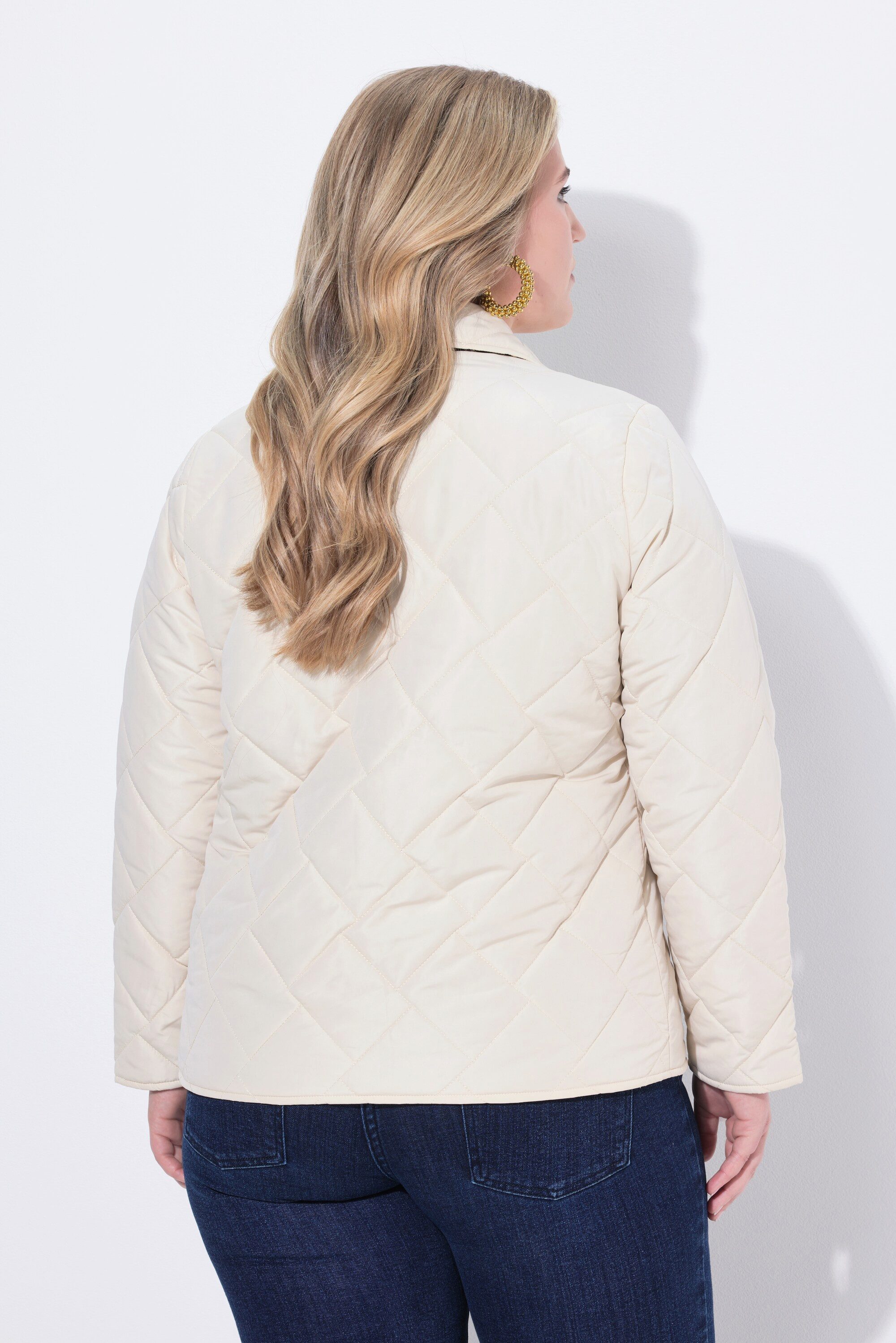 MIAMODA Steppjacke Wende-Steppjacke Classic Fit Druckknöpfe Langarm