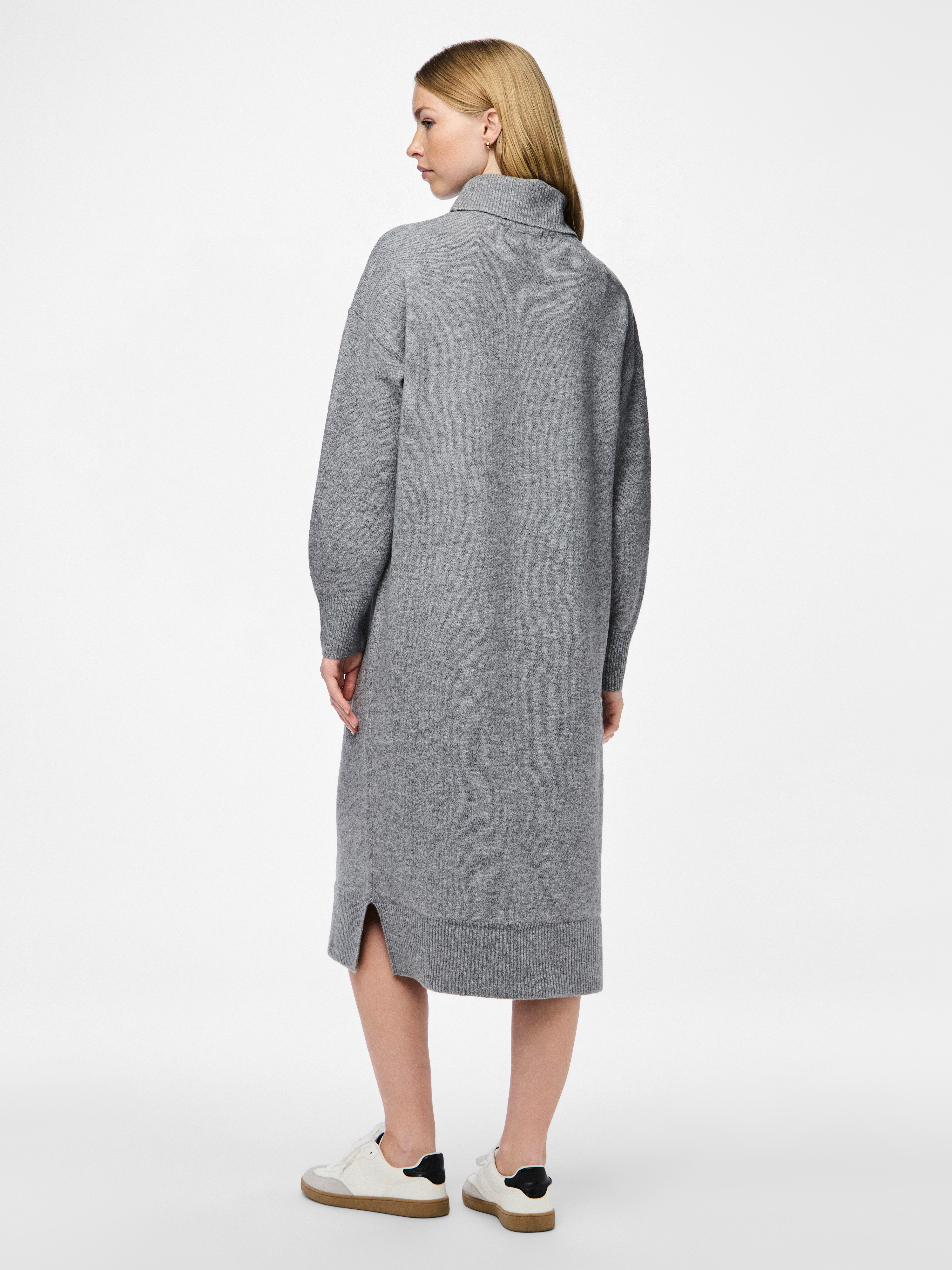 pieces Strickkleid PCMALOU LS ROLLNECK KNIT DRESS NOOS BC günstig online kaufen