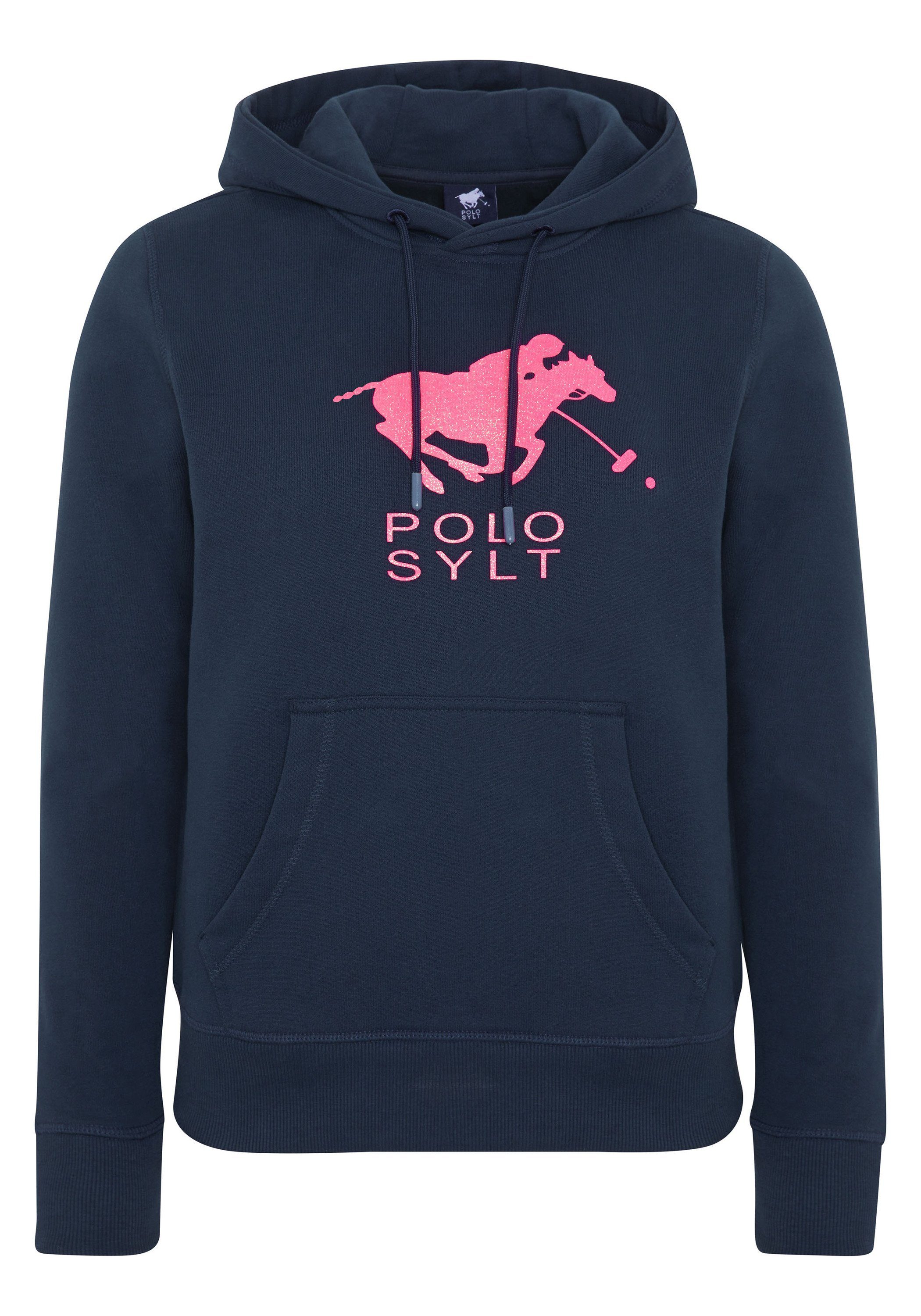 Polo Sylt Kapuzensweatshirt mit Polo Sylt Frontprint Total Eclipse