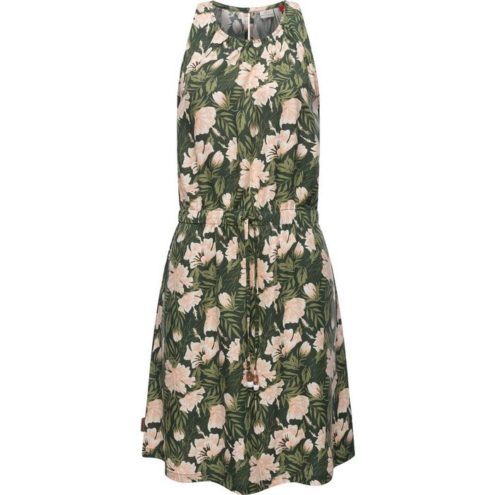 Ragwear A-Linien-Kleid Sanai Print Organic stylisches Sommerkleid mit verspielten Details