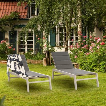 blumfeldt Gartenliege Renazzo Lounge Liegestuhl, Sonnenliegen Gartenliegen für den Garten Balkon Outdoor
