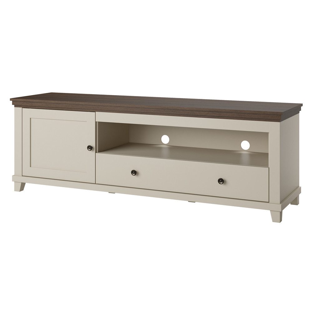 Lomadox Lowboard EPSOM-83, Fernsehschrank in Beige 1 Tür, 1 Schublade Softclose