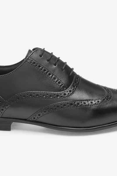 Next Oxford-Schuhe im Budapester-Stil aus Leder Schnürschuh (1-tlg)