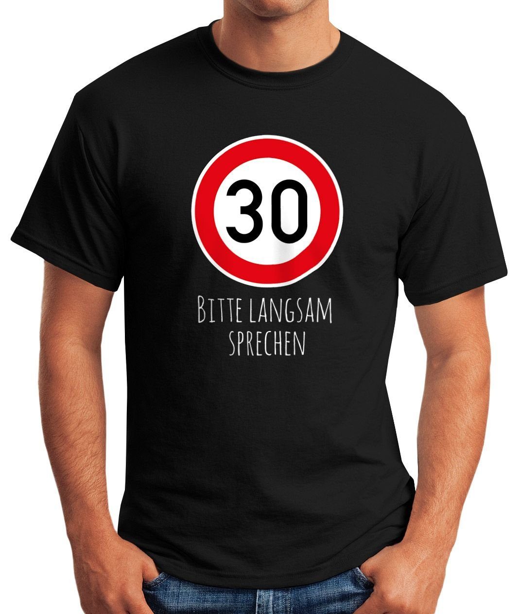 MoonWorks Print-Shirt Herren T-Shirt Geburtstag 30 günstig online kaufen