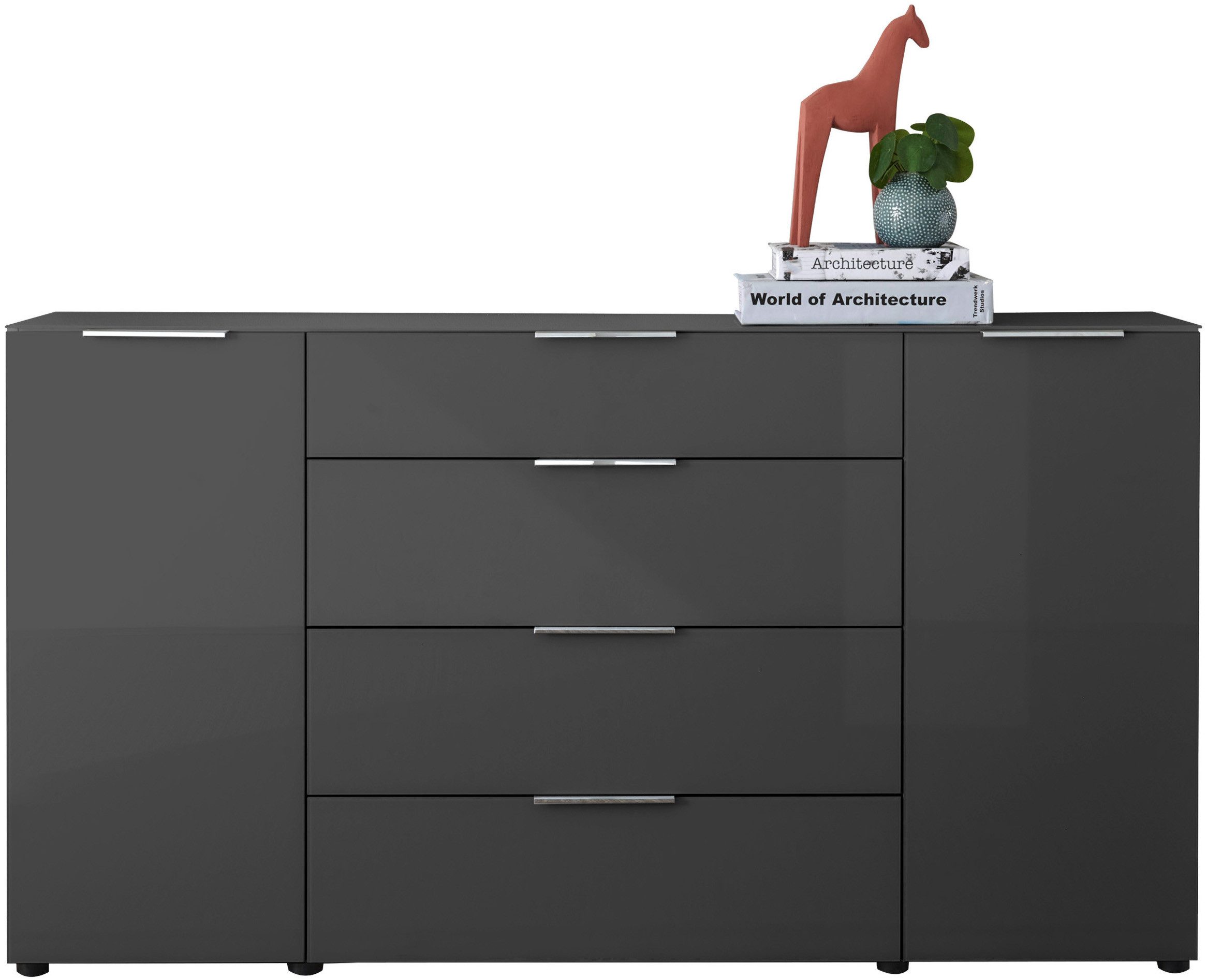 HBZ Kommode Santorin, BxHxT 180x99x40 cm (1 St), Breite 180cm, Softclose für Türen und Schubkästen, Melaminbeschichtung