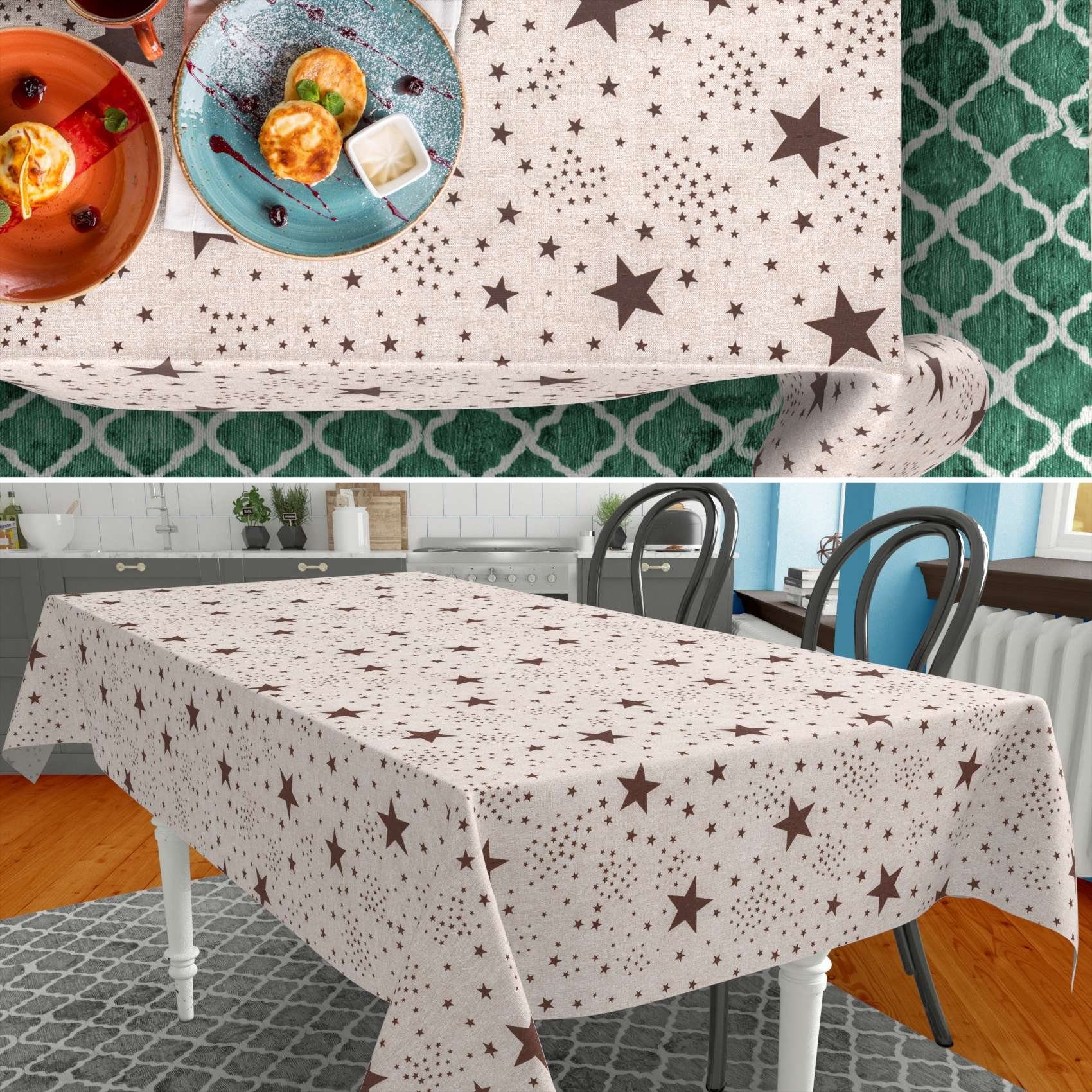 ANRO Tischdecke abwaschbar mit Motiv schmutzabweisend Stoff-Wachstuch 2.0 ( günstig online kaufen