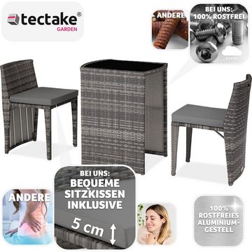 tectake Sitzgruppe Hamburg, (Set, 3-tlg)